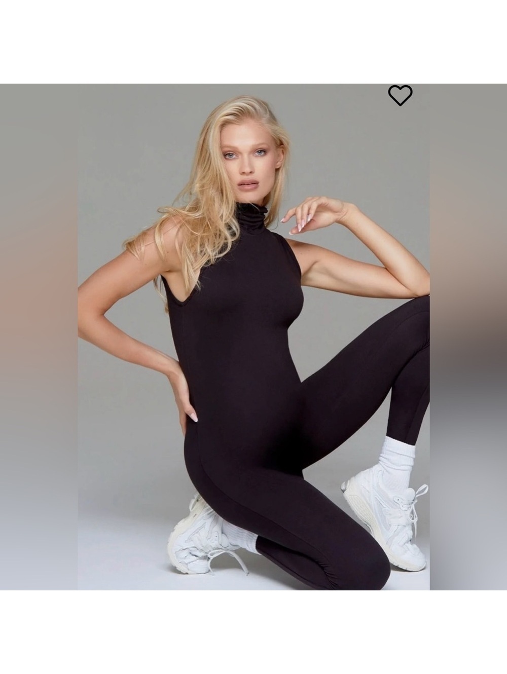 BUMPSUIT The Stevie Maternity Unitard Black Sleeveless Turtleneck Size Small